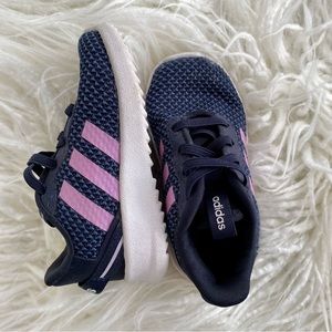Adidas Toddler Girls Navy Blue & Lavender Racer TR 2.0 Sneaker Shoes Size 6